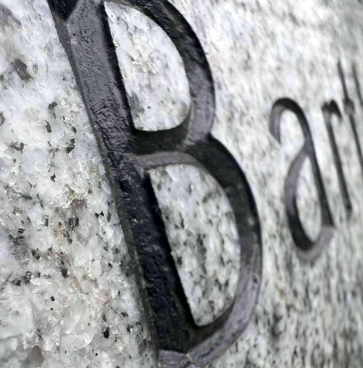 Grabstein Inschrift, Beschriftung, vertieft gestrahlt, Kosten