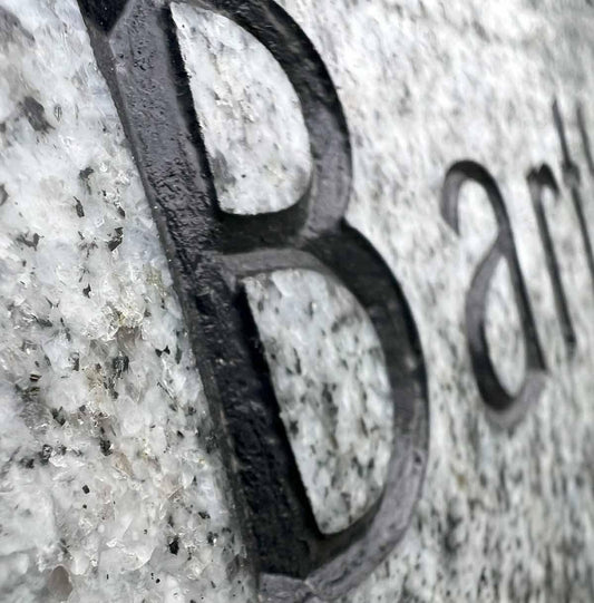 Grabstein Inschrift, Beschriftung, vertieft gestrahlt, Kosten