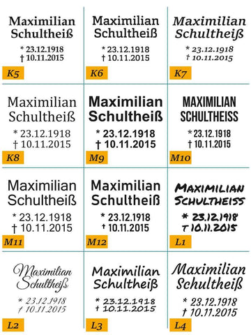 Ergänzungen für Grabstein von eBay, Amazon etc. - Grabstein, Grabsteine, Liegestein, Grabeinfassung, Gravur, Preis, online kaufen, Kosten